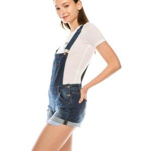 Denim Overall Shorts